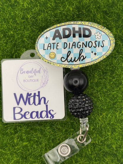 ADHD late diagnosis club-yellow glitter