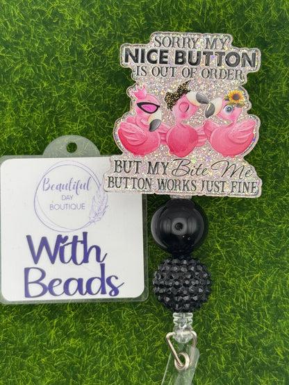 Sorry my nice button is out of order