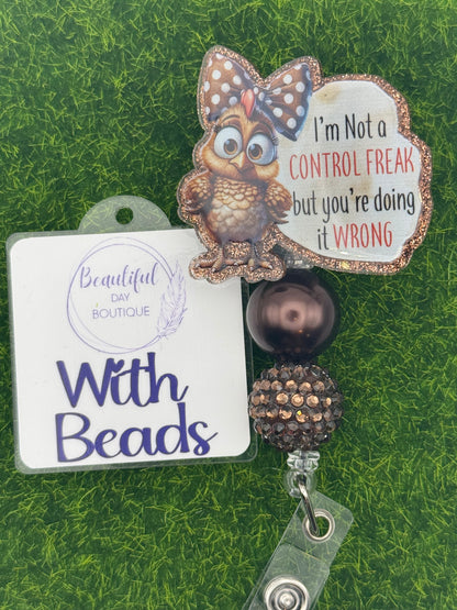I’m not a control freak