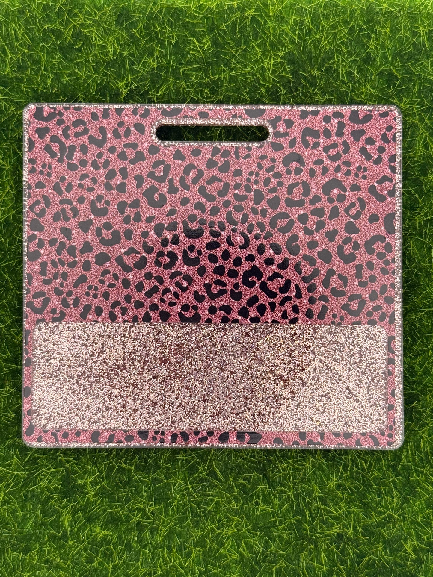 Pink and black leopard-Badge Buddy