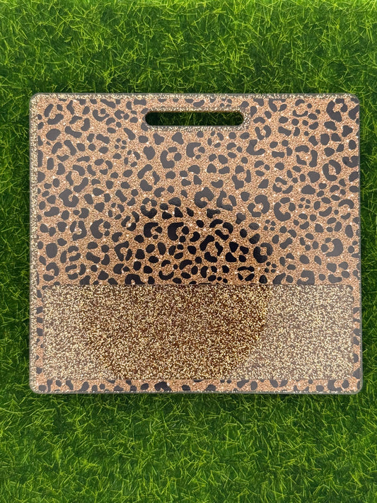Leopard print dark gold-Badge Buddy