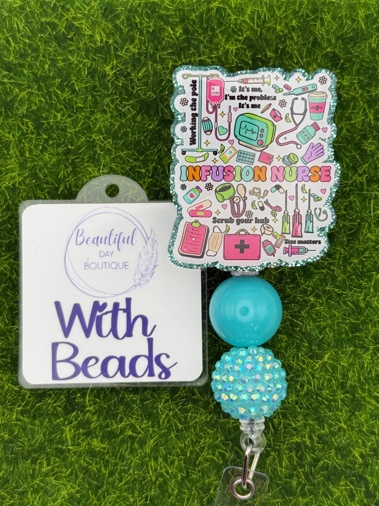 Infusion nurse-teal