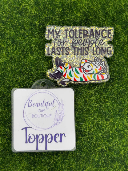 My tolerance for people