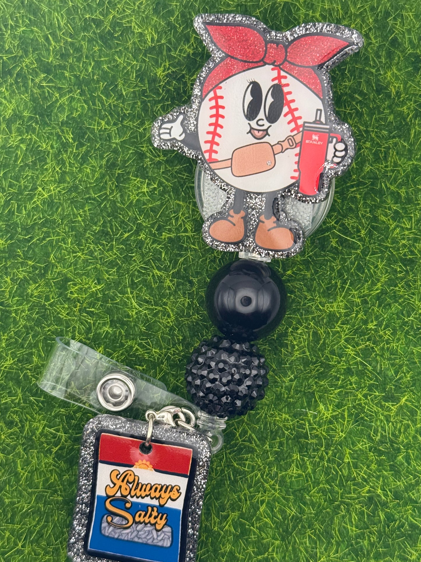 Baseball girl-full reel with charm