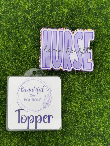 Home health nurse purple