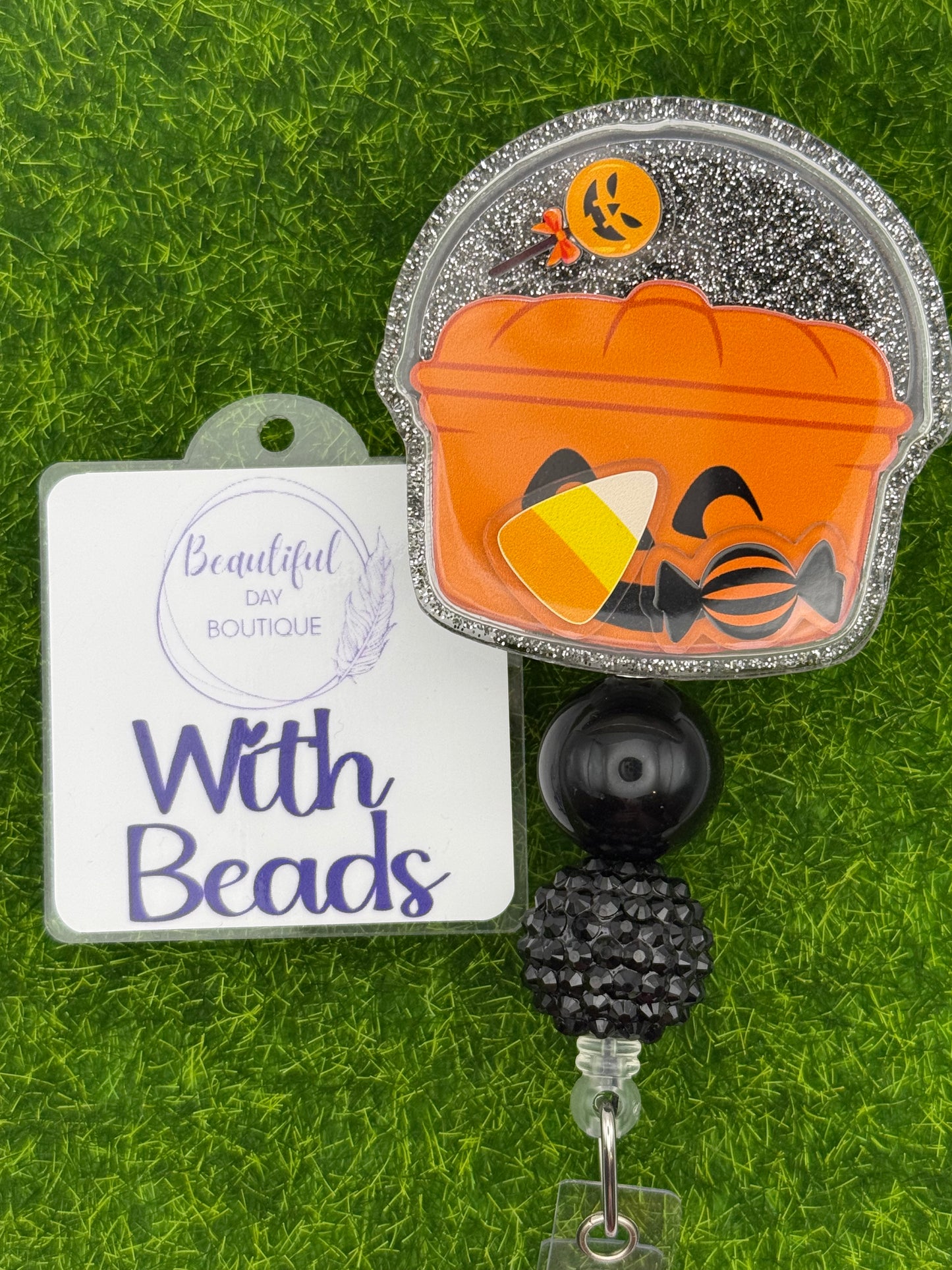 Orange candy bucket shaker