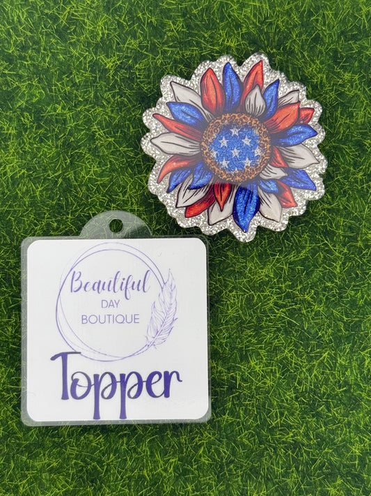 Sunflower red white blue