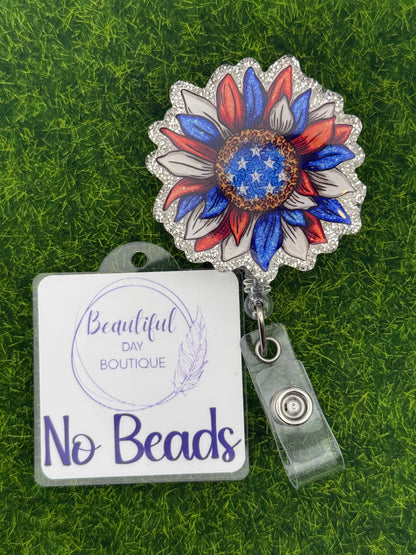 Sunflower red white blue