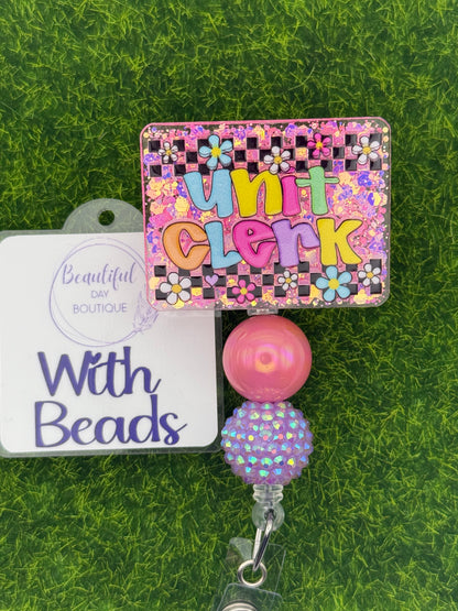 Unit clerk-retro daisies