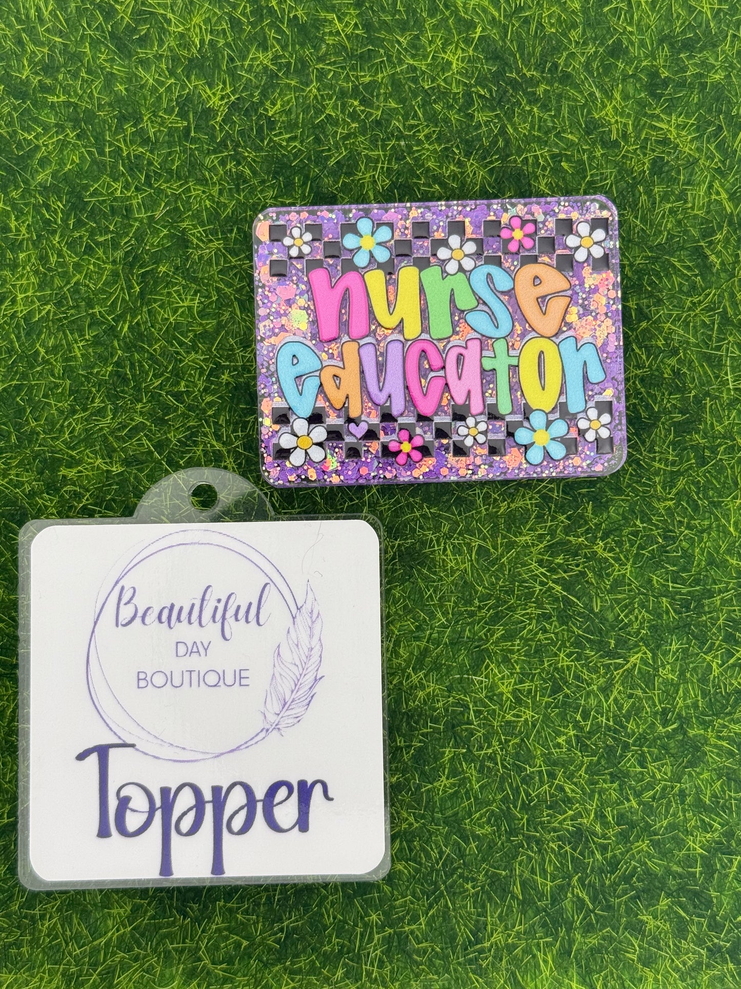Nurse educator-retro daisies