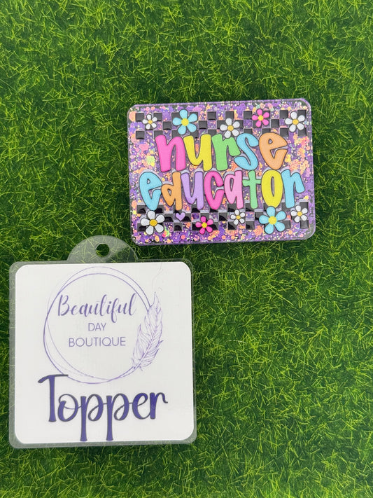 Nurse educator-retro daisies
