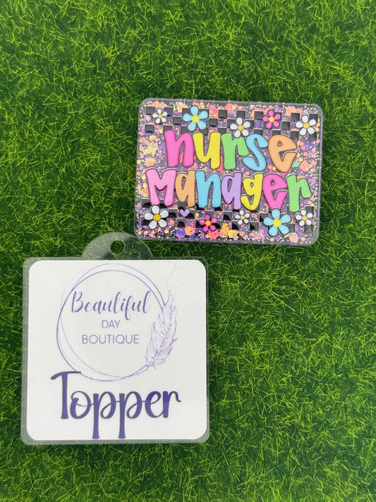 Nurse manager-retro daisies