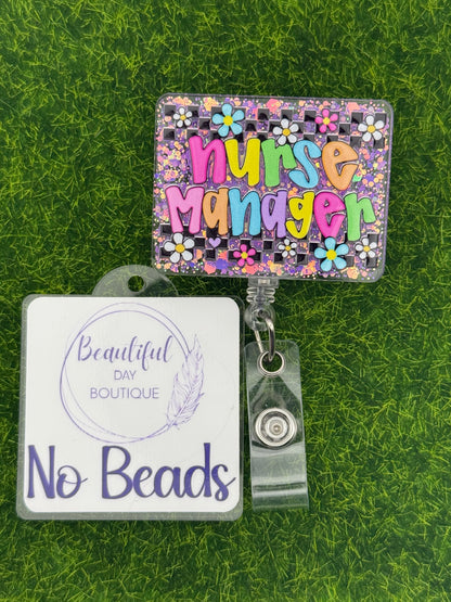 Nurse manager-retro daisies