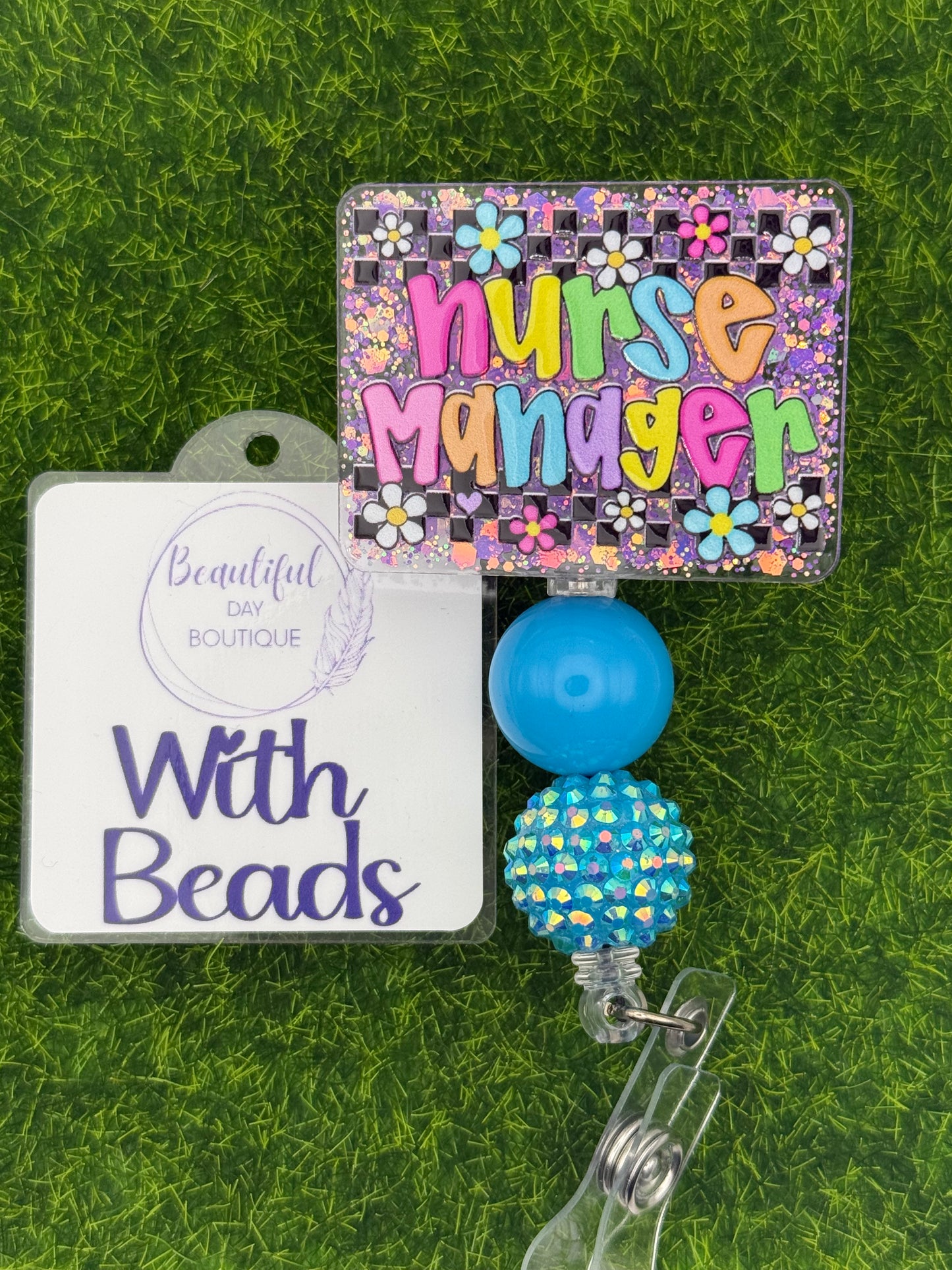 Nurse manager-retro daisies