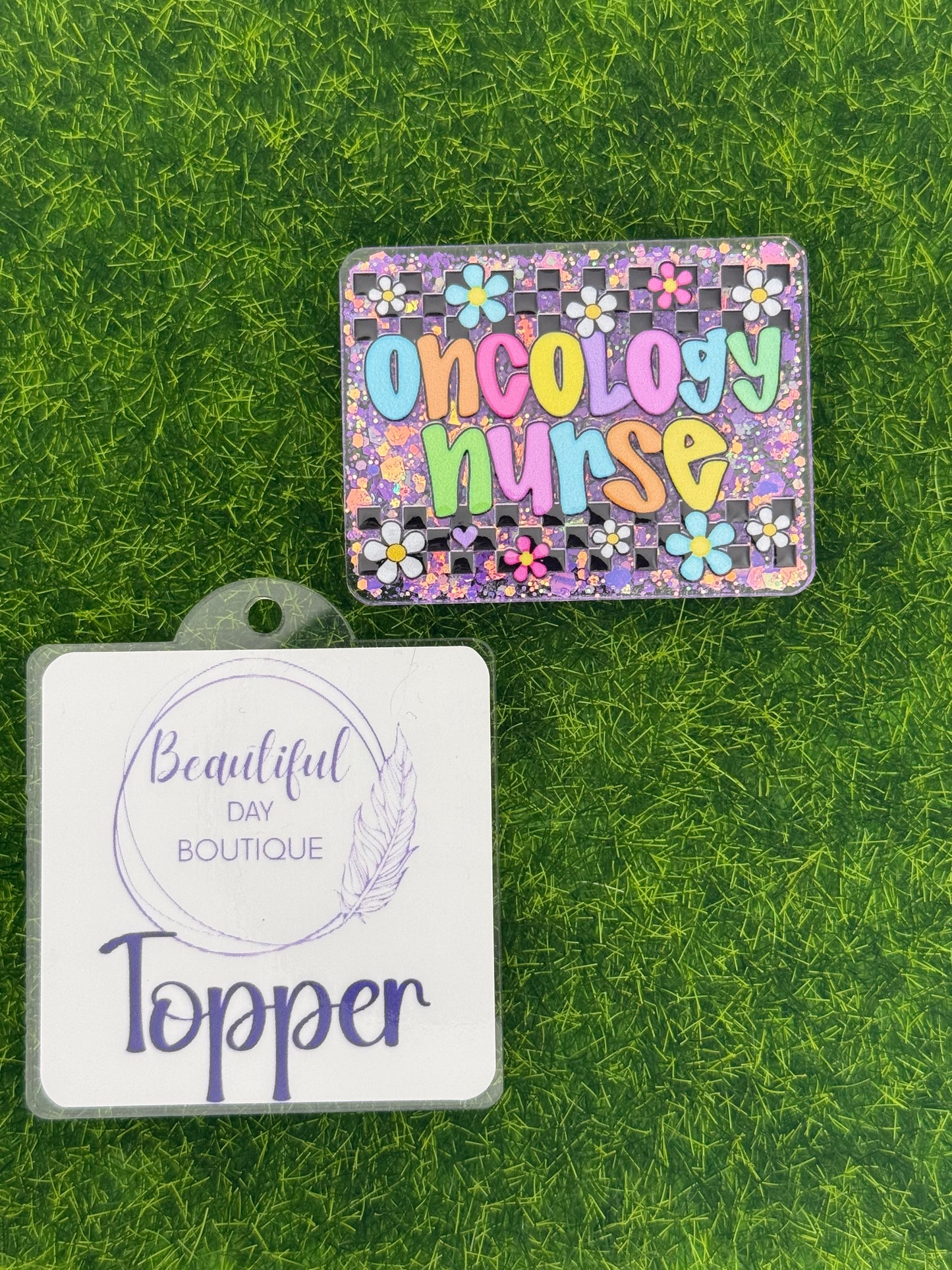 Oncology nurse-retro daisies