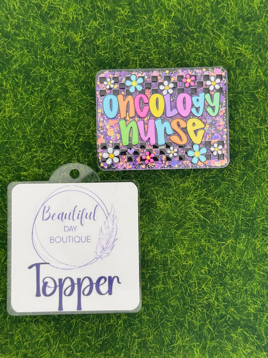 Oncology nurse-retro daisies