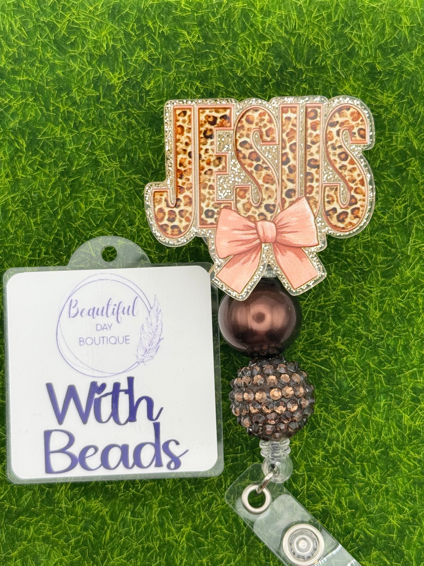 Jesus-leopard-pink bow