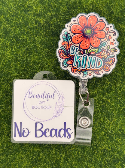 Be Kind-Pink Flower-Teal