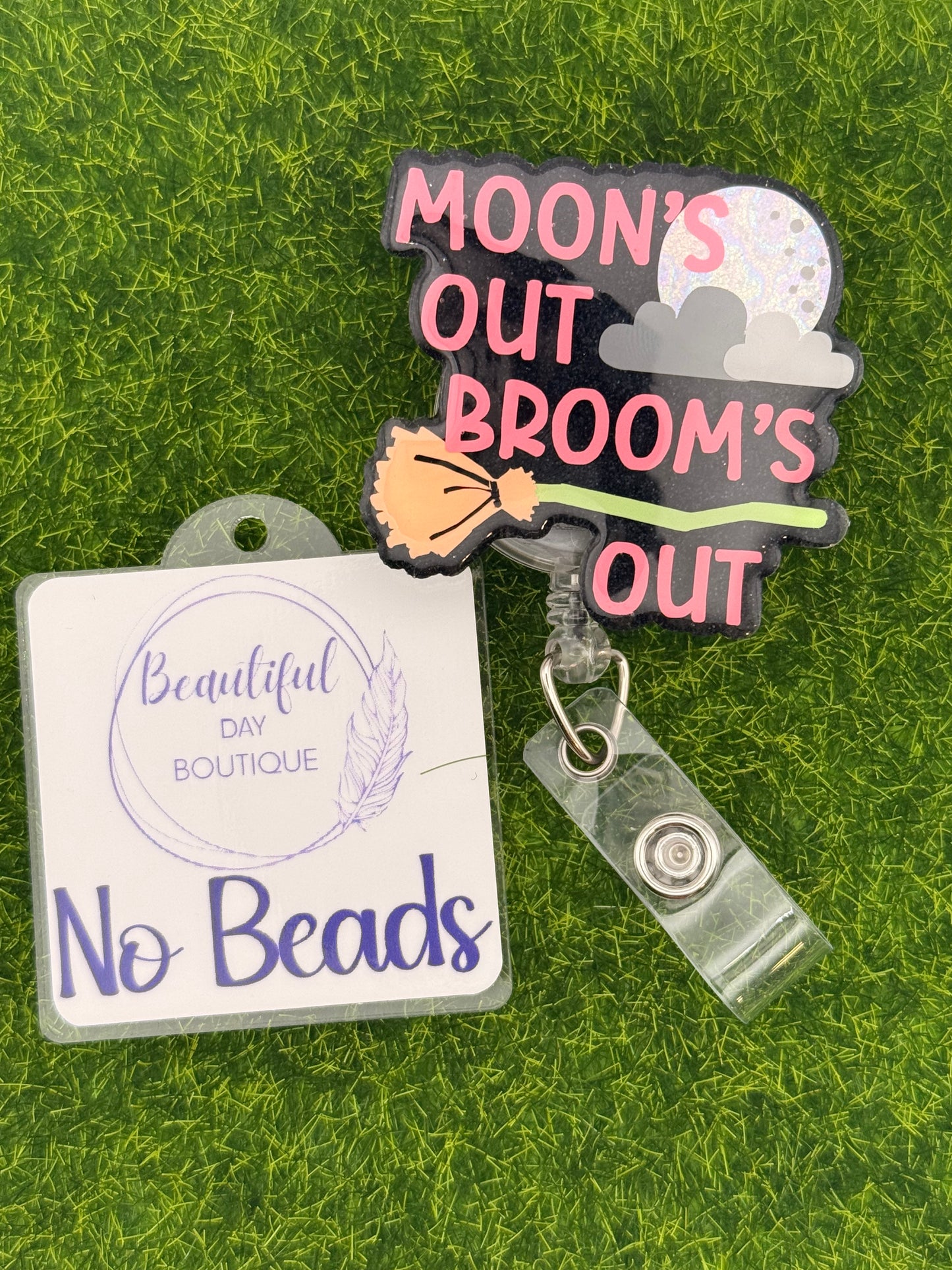 Moons out Brooms out-Glow in Dark
