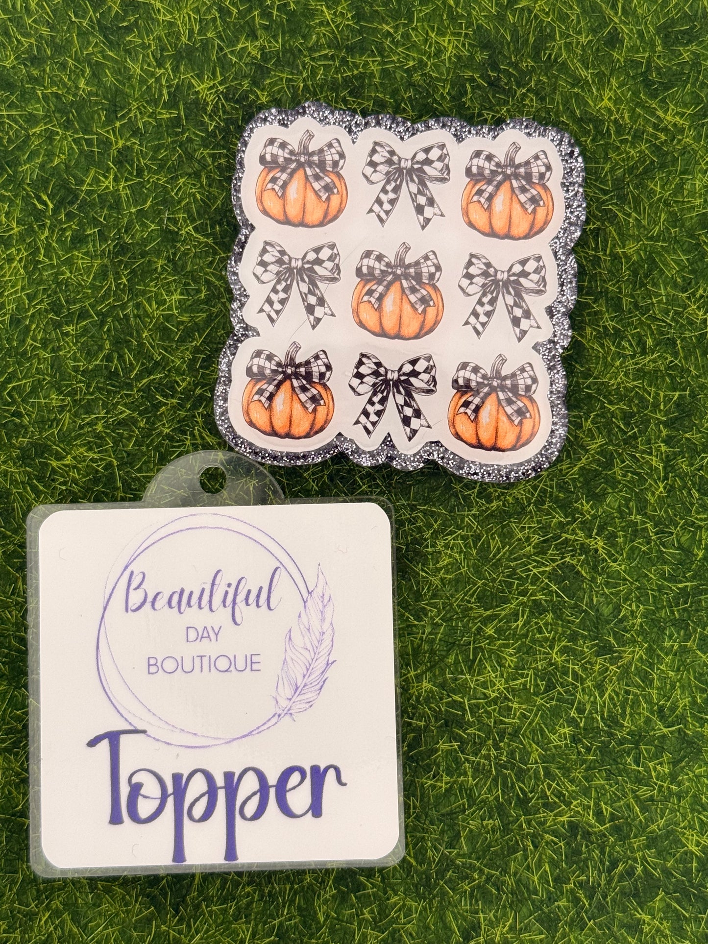 Pumpkin Croquet-Black Checkered