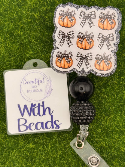 Pumpkin Croquet-Black Checkered