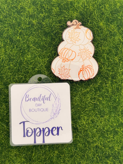 Stacked Pumpkins-Pumpkin print