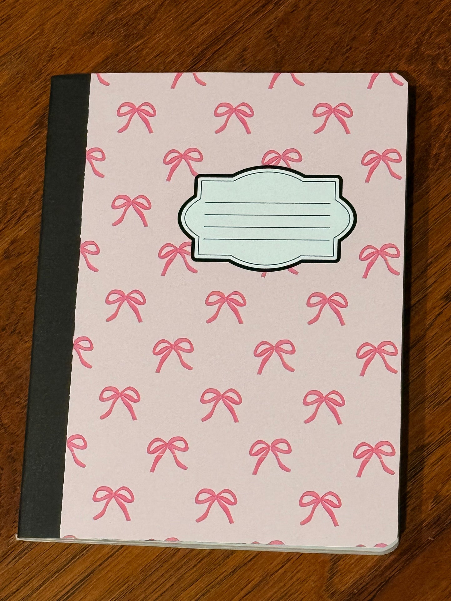 Pink bow-College rule
