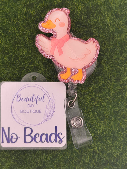 Duck-Pink bow
