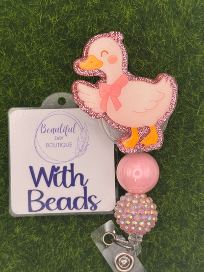 Duck-Pink bow