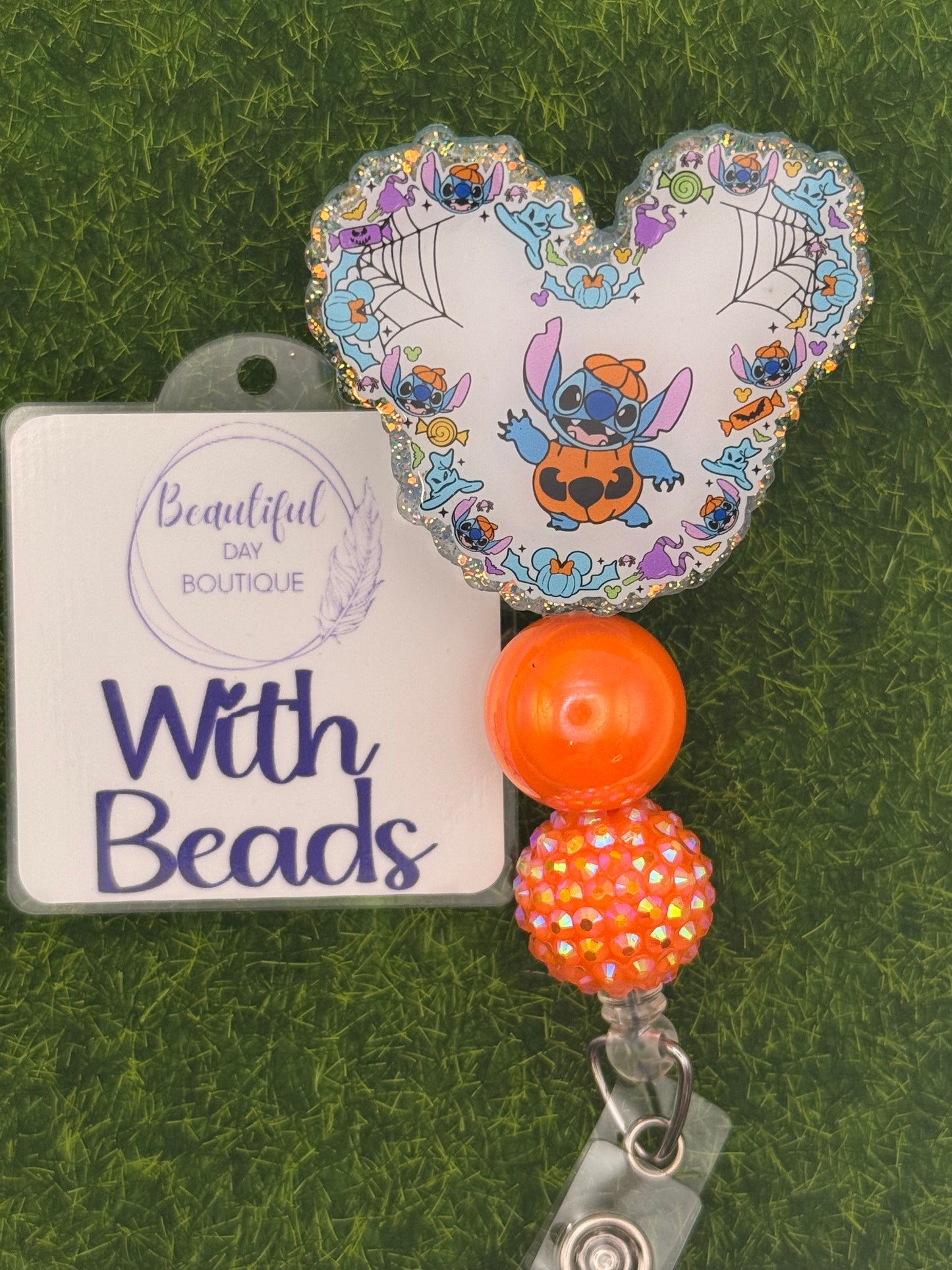 Mouse Ears Blue Alien Pumpkin