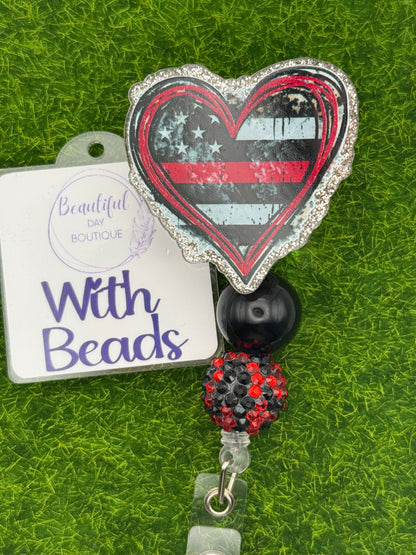 Frayed heart red line