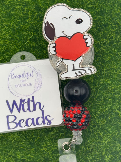 Beagle Red Heart