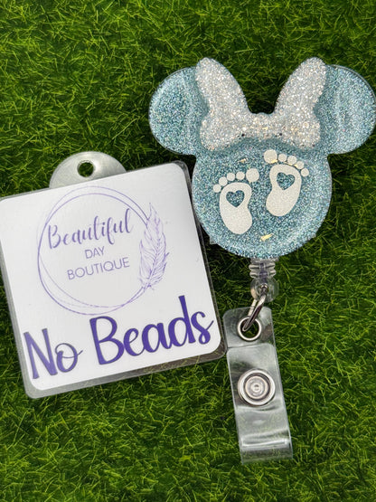 Baby feet mouse ears