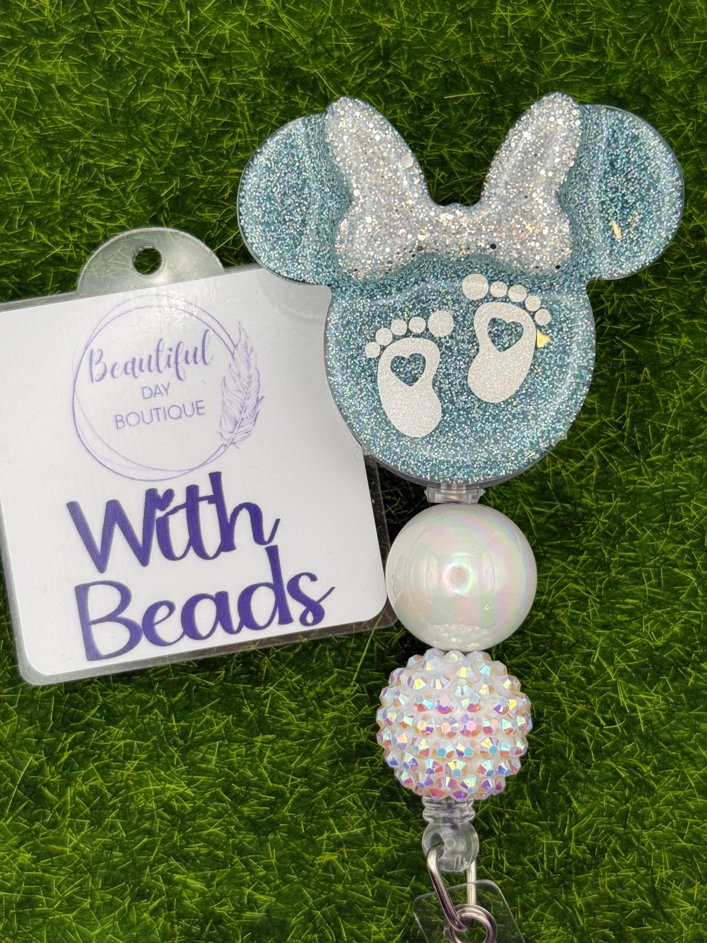 Baby feet mouse ears