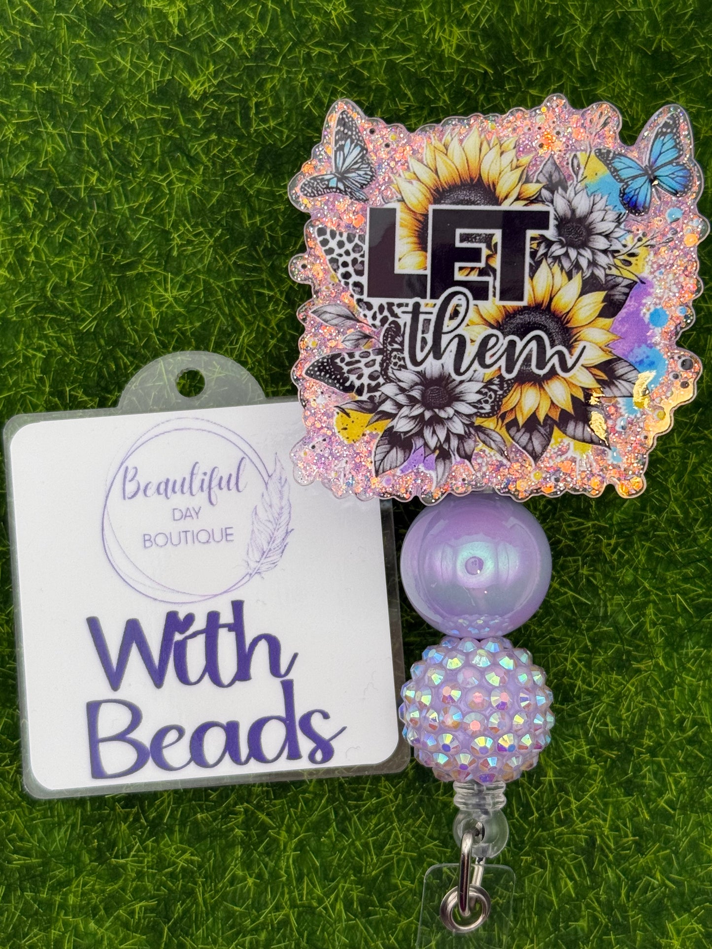 Let Them-Purple/sunflowers
