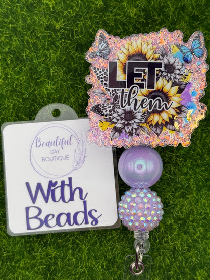 Let Them-Purple/sunflowers