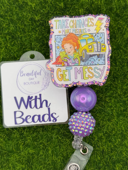 Take Chances get messy-Purple Glitter