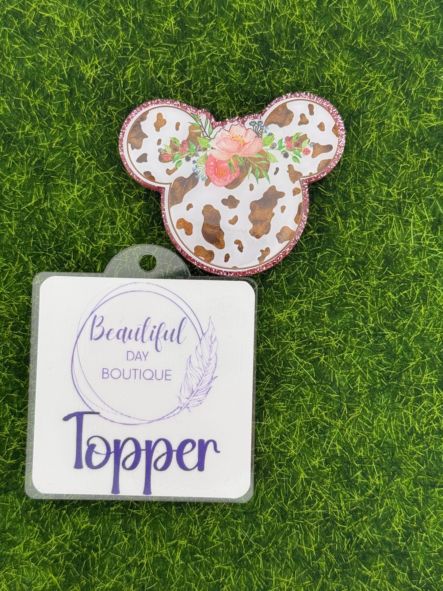 Mouse ears Cow print