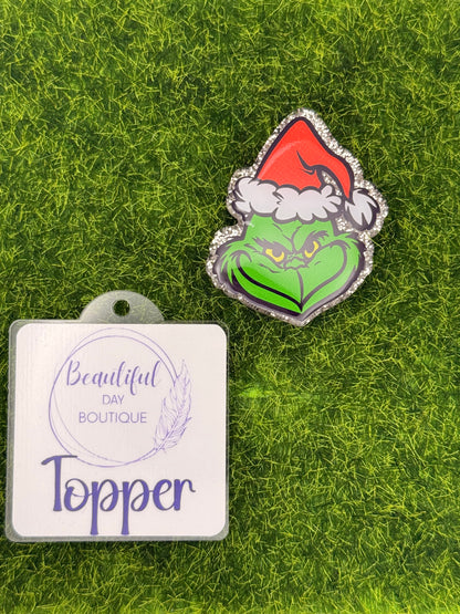 Green guy face in hat-vinyl