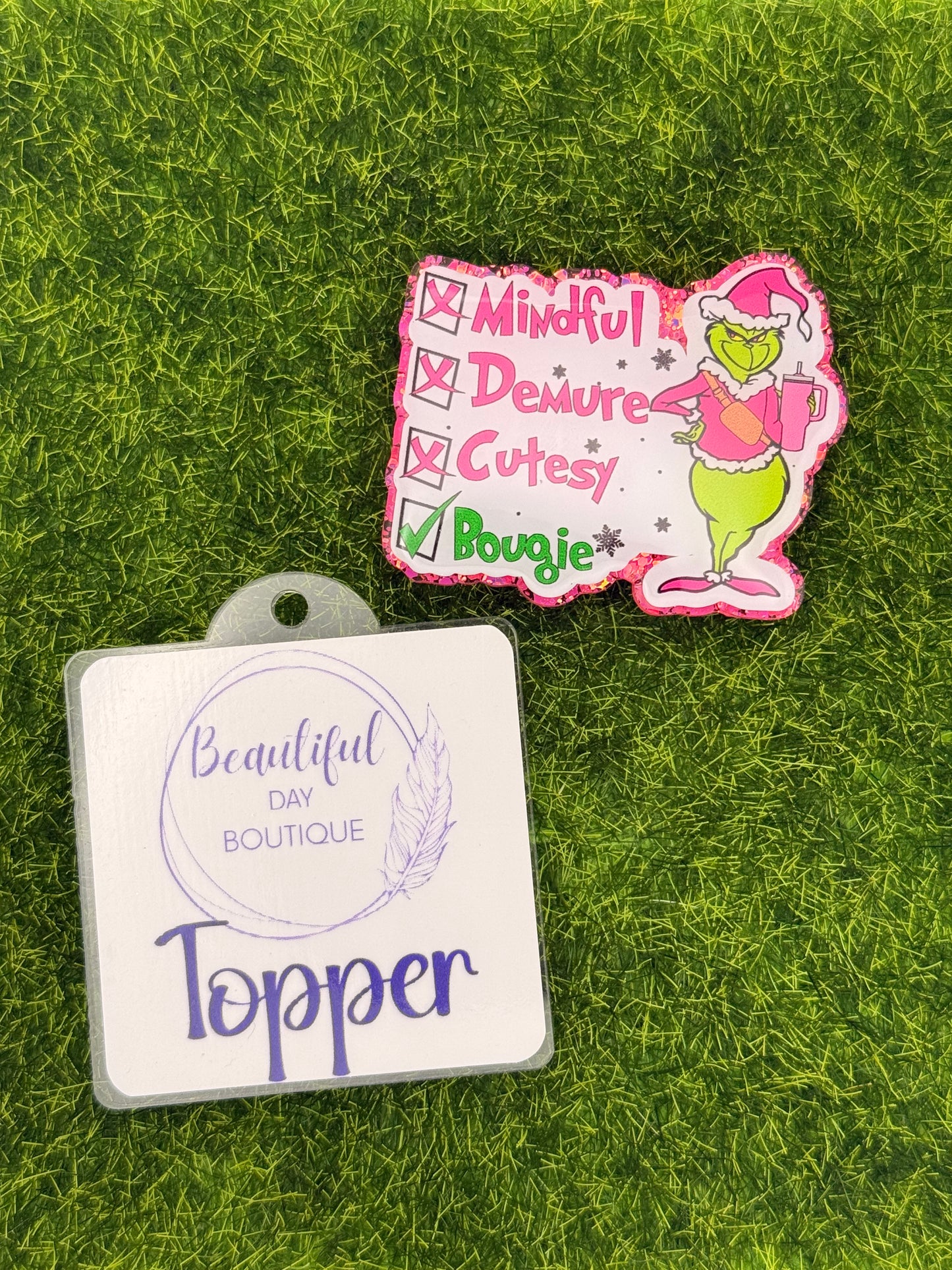 Mindful Demure-Pink Green guy