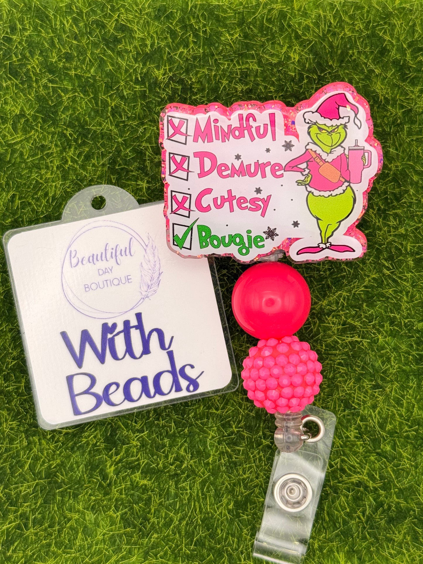 Mindful Demure-Pink Green guy