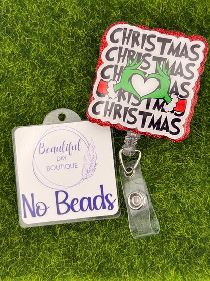 Christmas-Green guy Hand Heart