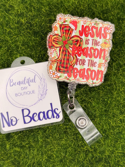 Jesus is the reason…red plaid cross