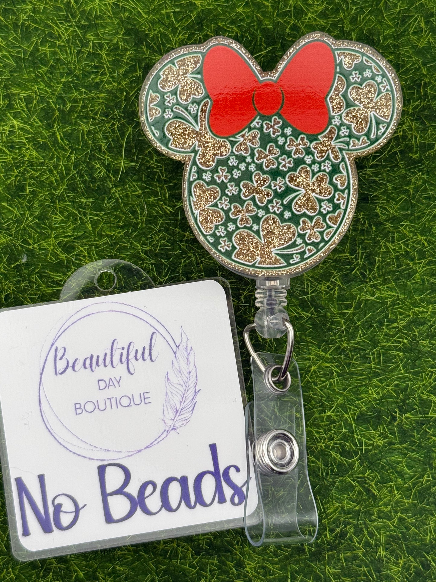 Girl Mouse Shamrocks
