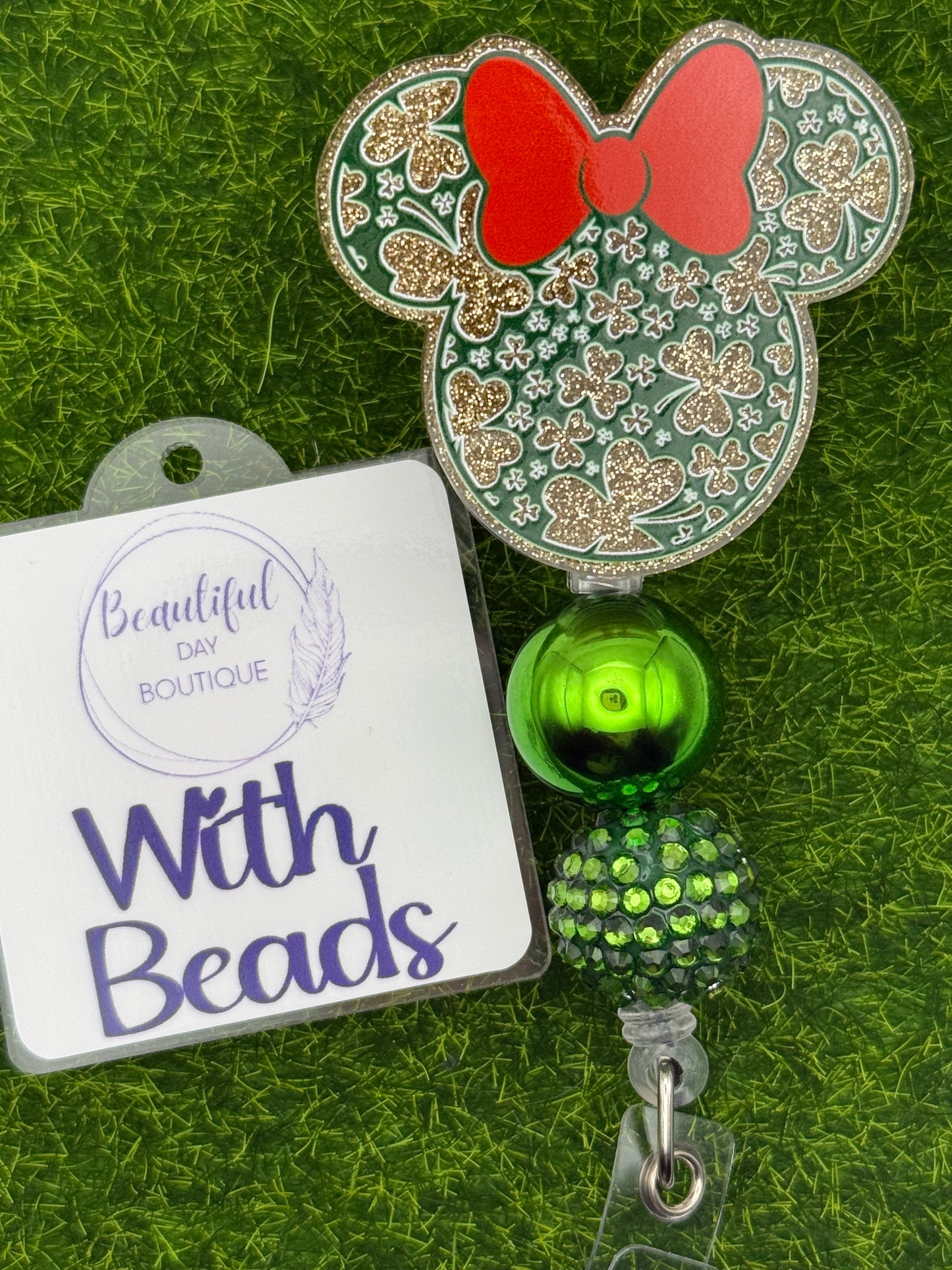 Girl Mouse Shamrocks