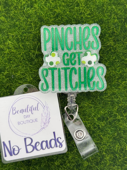 Pinches get Stitches polka sham.