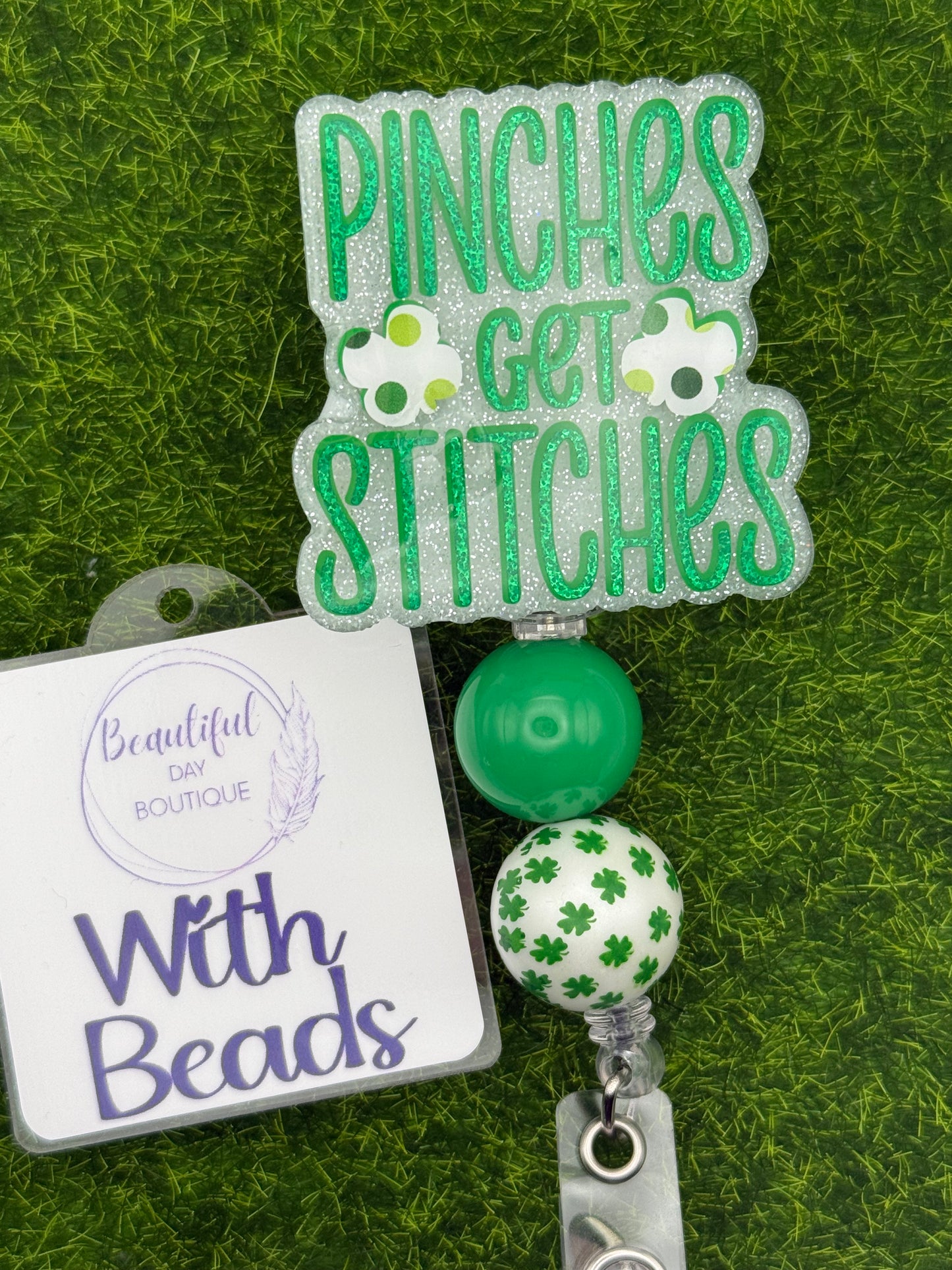 Pinches get Stitches polka sham.