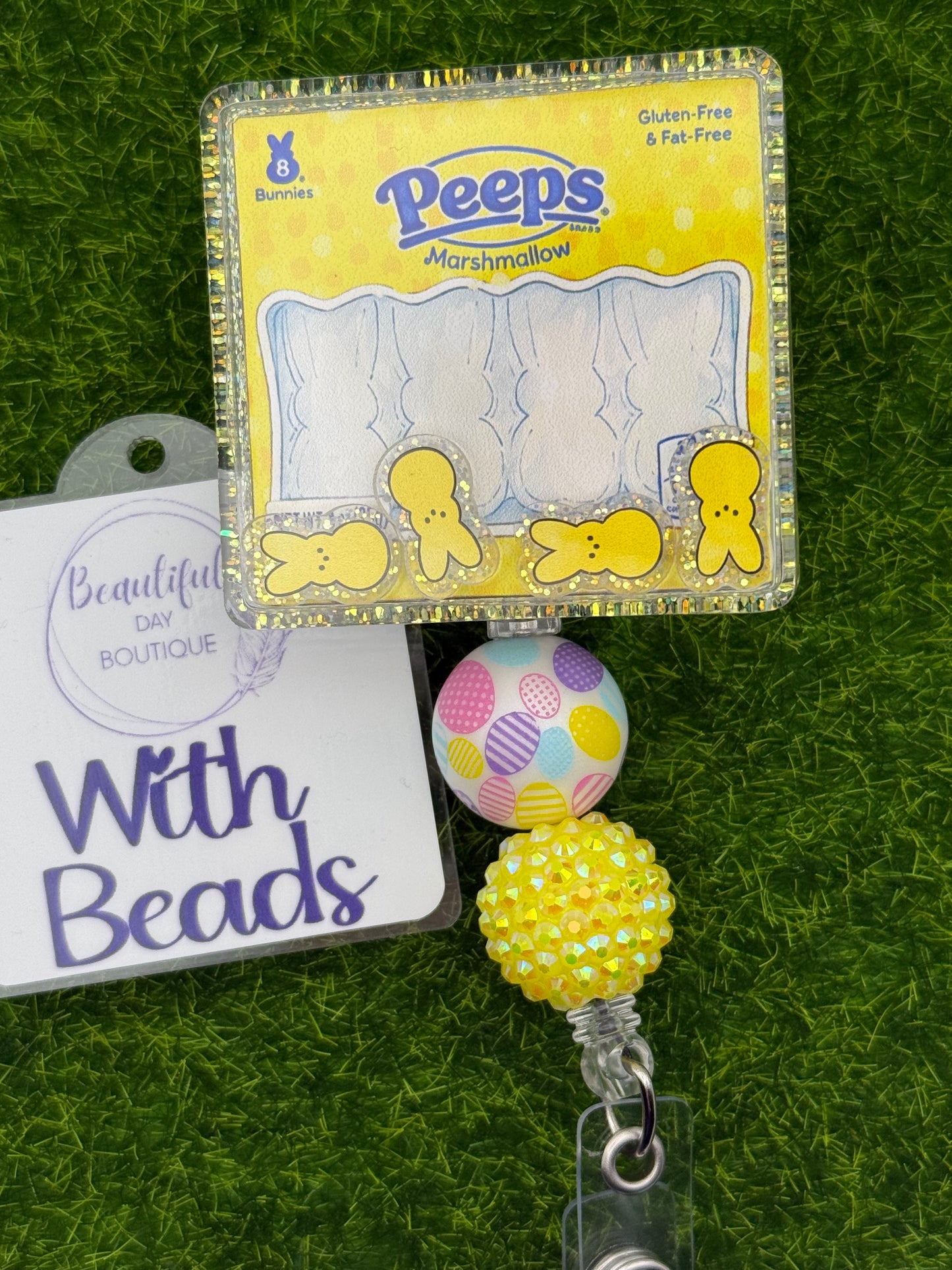 Marshmallow Bunny Shaker Yellow