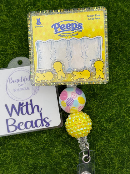 Marshmallow Bunny Shaker Yellow