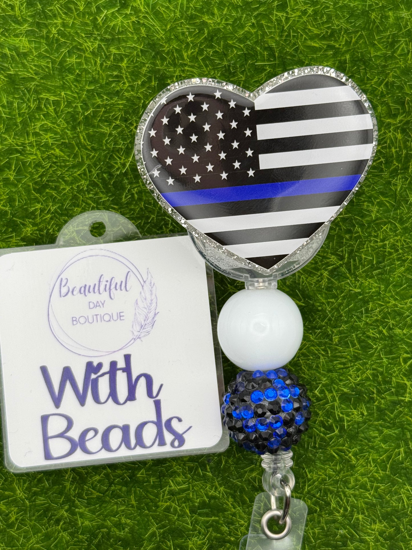 Blue Line Heart
